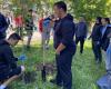 Students from Lovech planted trees and ornamental bushes